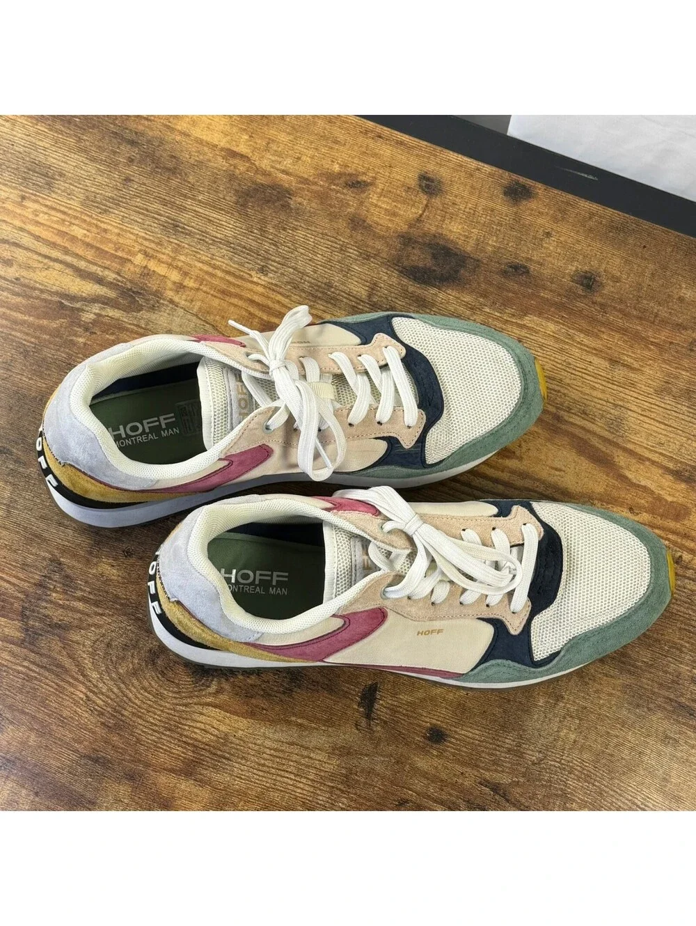 HOFF Montreal Man Colorblock Suede Sneakers Sz 11 Mens Retro Multicolor Shoe